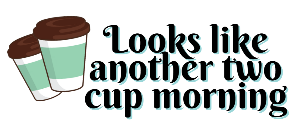 Two cup morning sticker